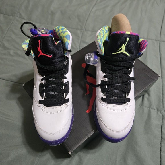 Jordan 5 Retro Alternate Bel-Air Size 4.5Y Has‎ Box EUC - Picture 3 of 10